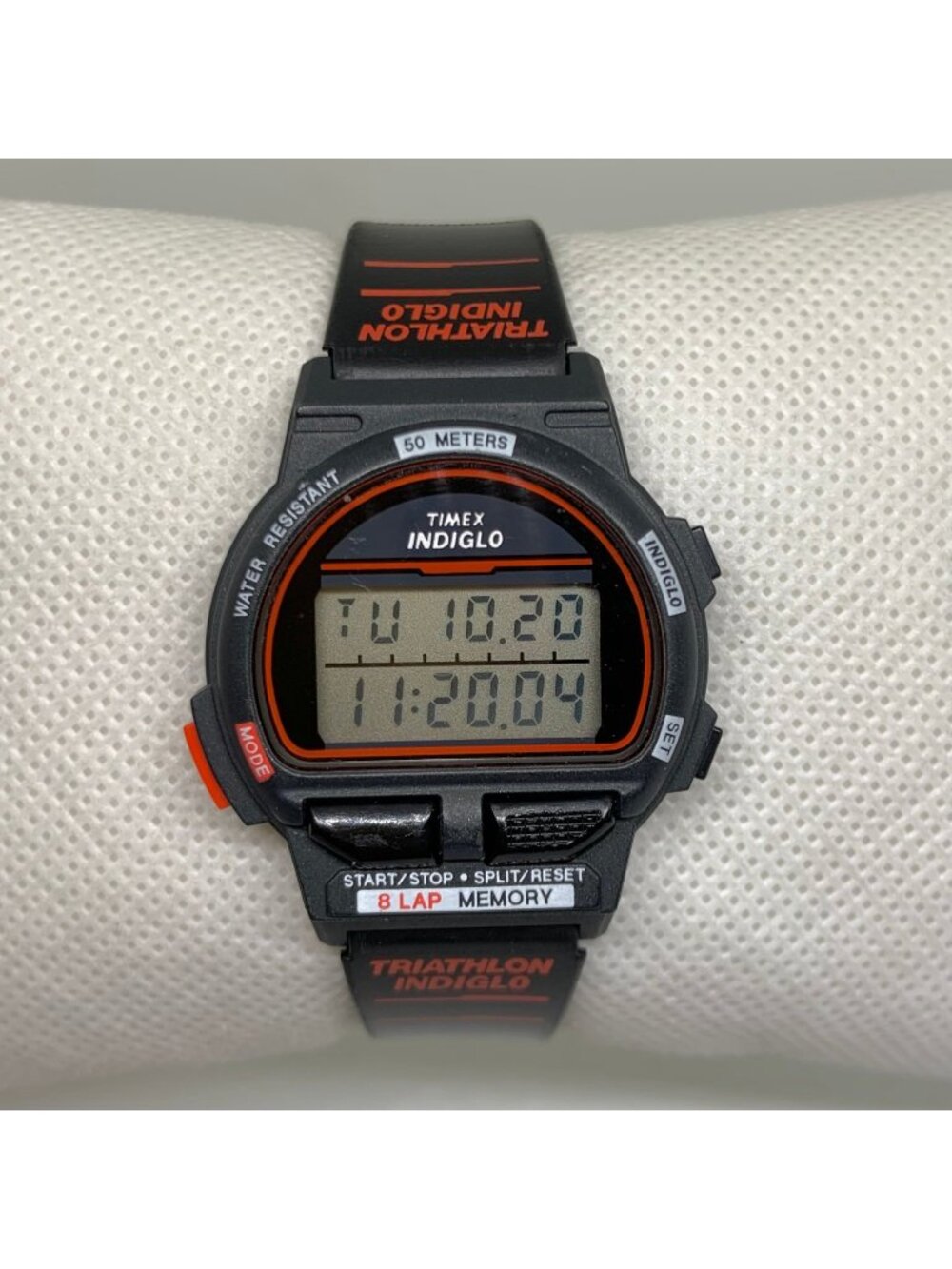 Vintage Timex Indiglo Women/kids digital Watch Black tone 31mm 50MWR running